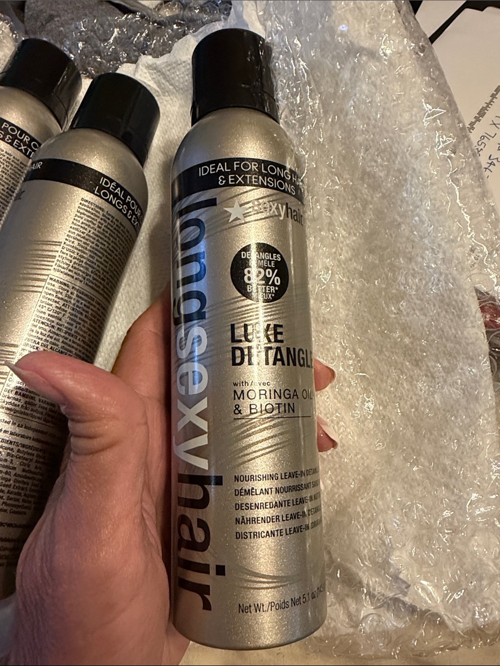 Luxe Detangler Nourishing Leave-In Spray — Silver